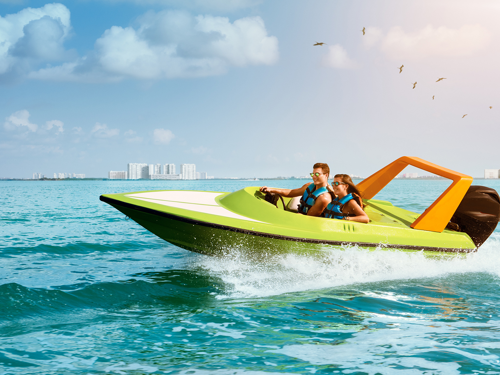 speedboat tour cancun mexico